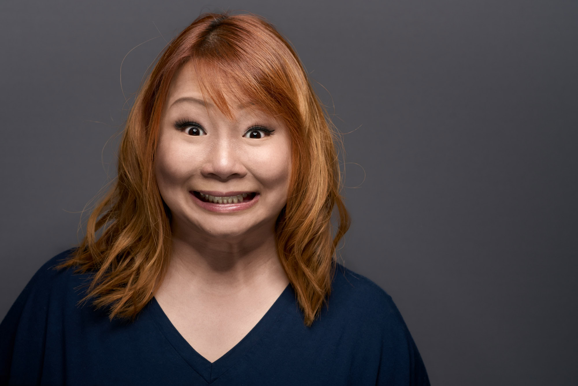 JooBee, silly face