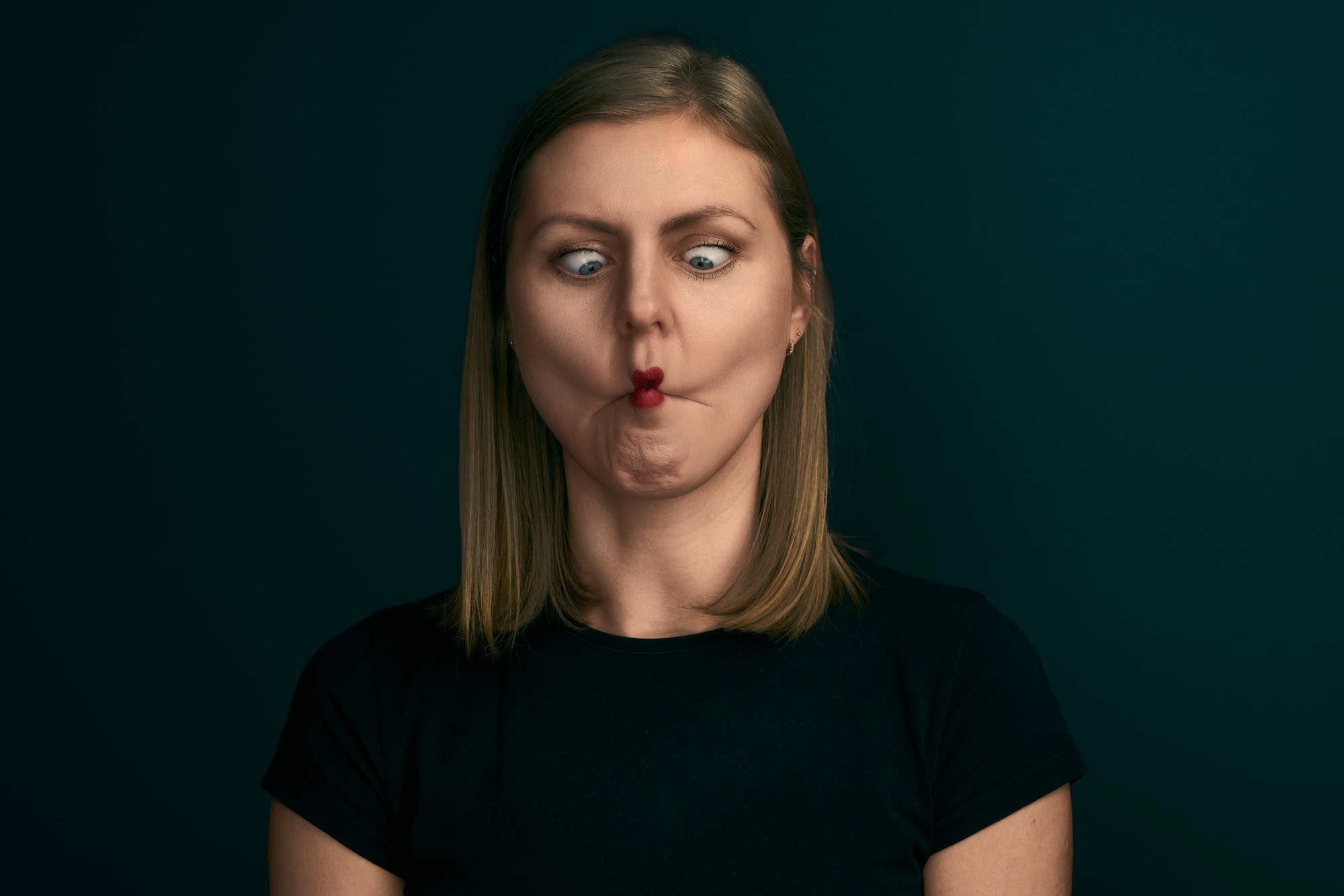 Iryna, silly face
