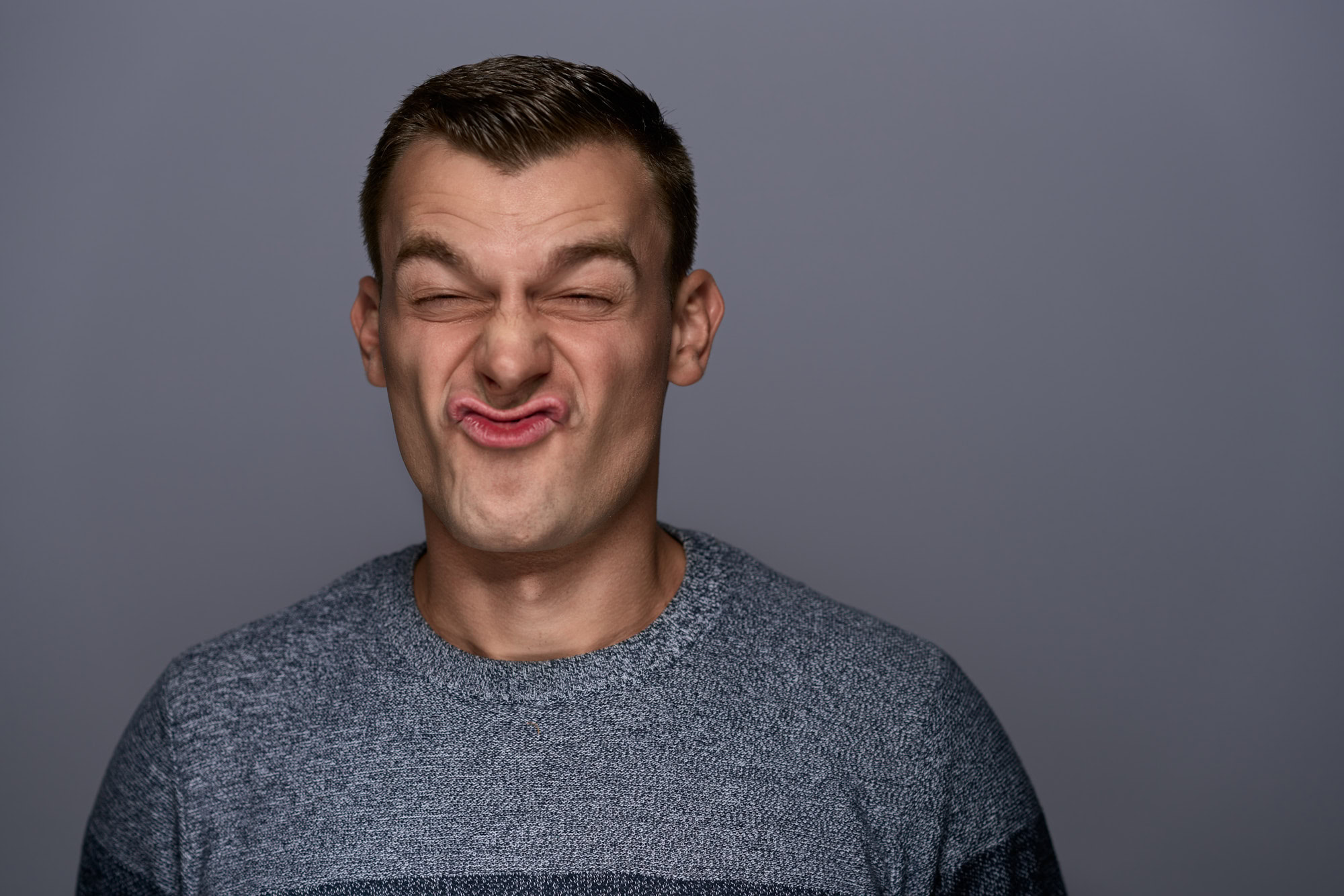 Modris, silly face