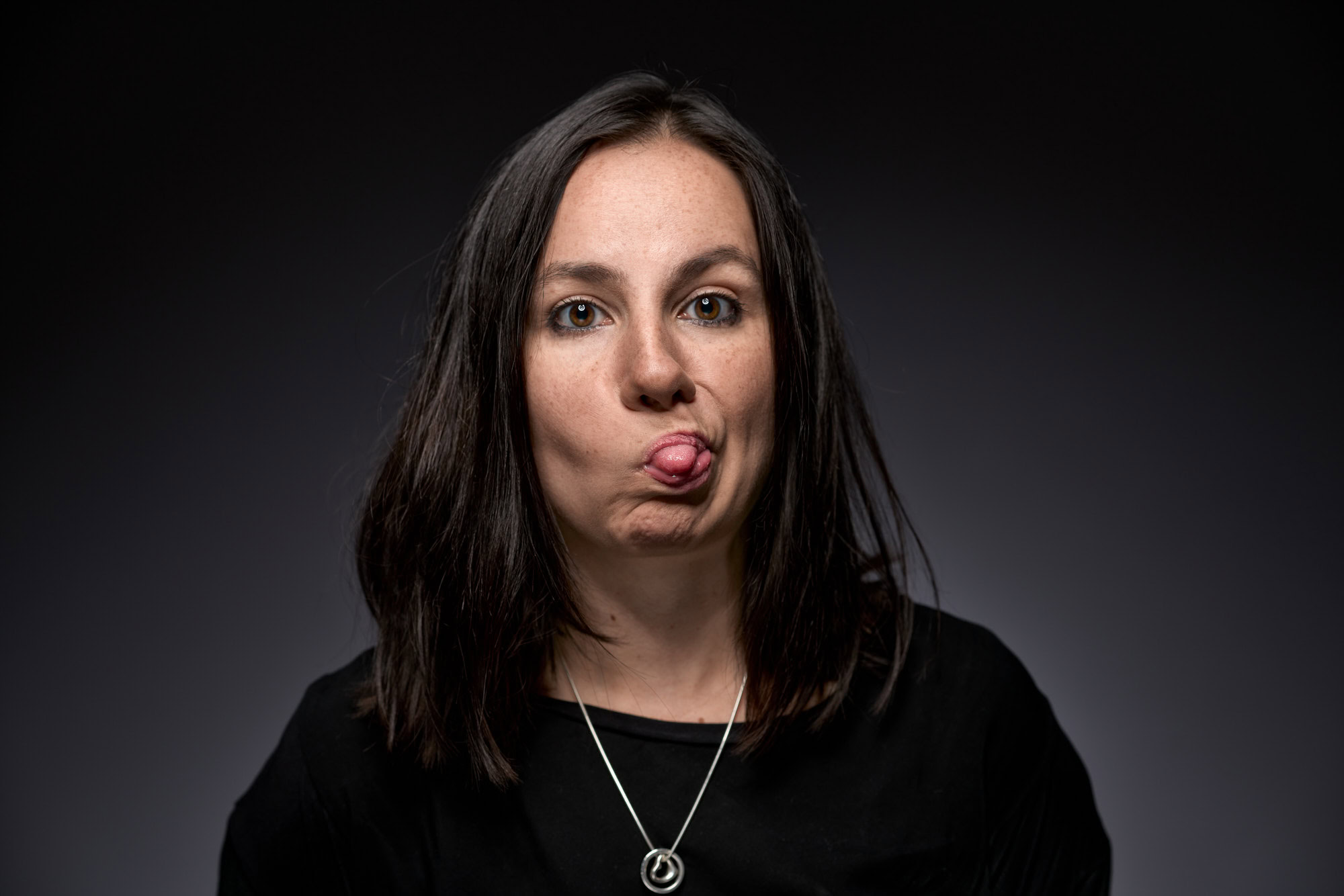 Karolina, silly face