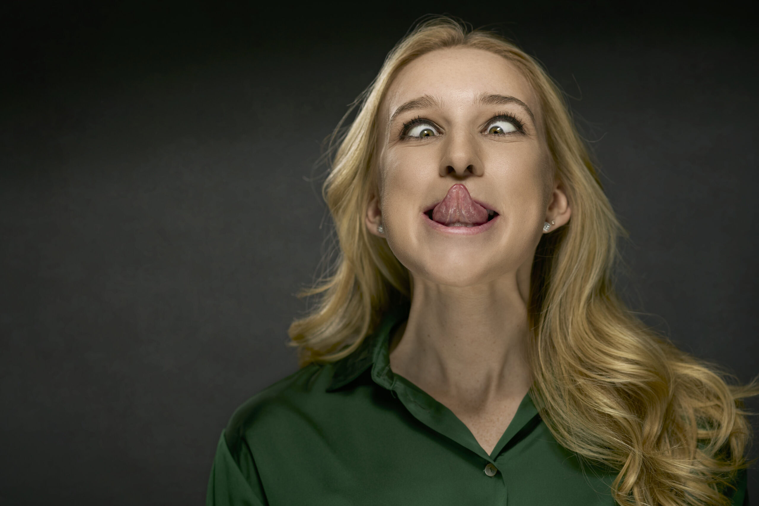 Stephanie, silly face
